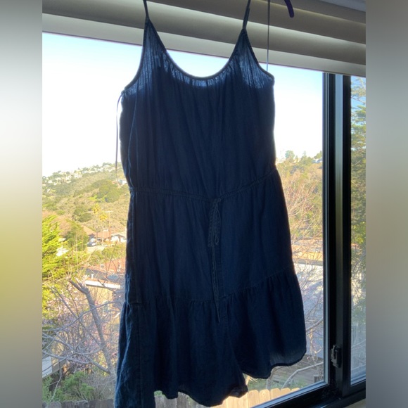 Express Denim Skort Romper LARGE - Picture 6 of 6